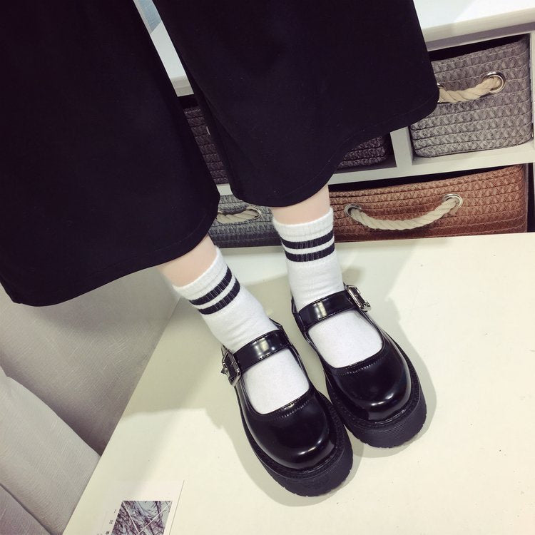 Spring Japanese Style Round Toe Casual Women's Shoes