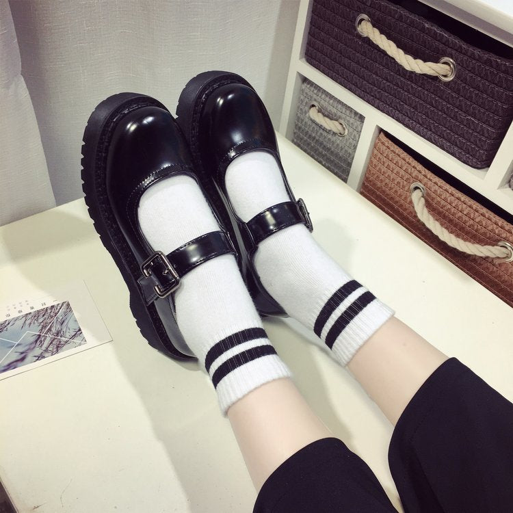 Spring Japanese Style Round Toe Casual Women's Shoes