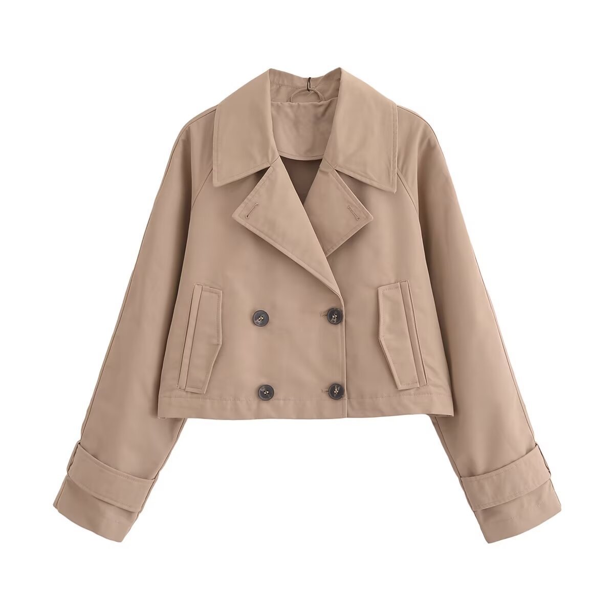 Style Women's Clothing Trench Coat Long Sleeve Elegant Jacket Coat